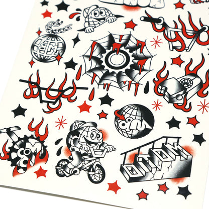 MOTO-BUNKA - Water Transfer Tattoo