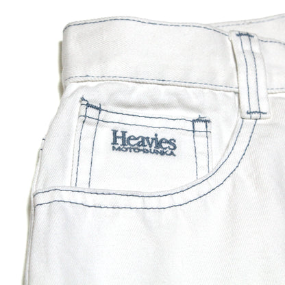 MOTO-BUNKA X HEAVIES - Collaboration Jeans - V2/White