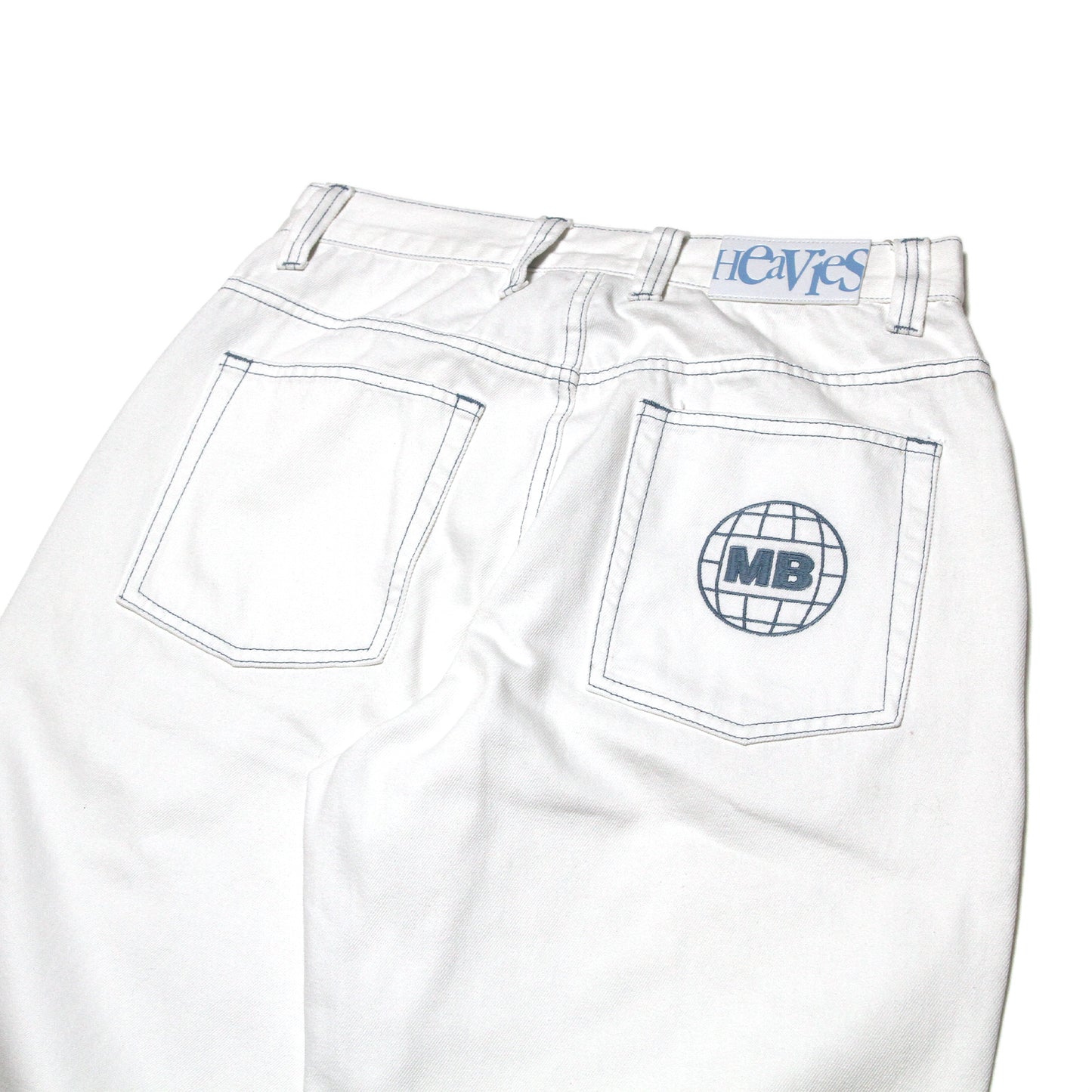 MOTO-BUNKA X HEAVIES - Collaboration Jeans - V2/White