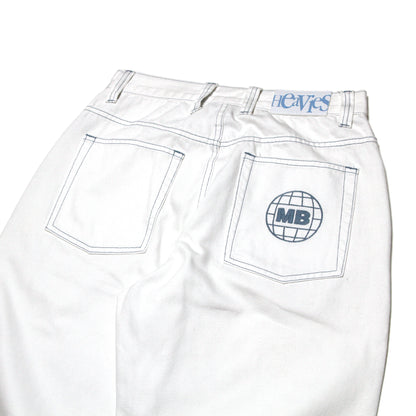 MOTO-BUNKA X HEAVIES - Collaboration Jeans - V2/White