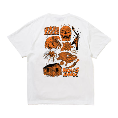 NOUS X HIDDEN - HIROTTON Collaboration T-Shirt/White