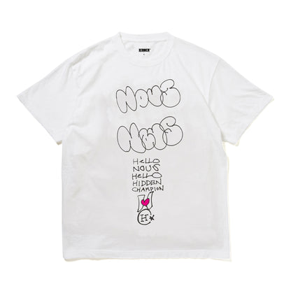 NOUS X HIDDEN - KAMIYAMA Collaboration T-Shirt/White