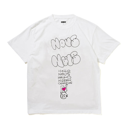 NOUS X HIDDEN - KAMIYAMA Collaboration T-Shirt/White