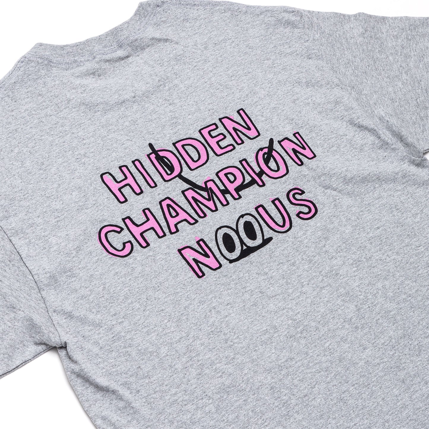 NOUS X HIDDEN CHAMPION - FACE Collaboration T-Shirt/Grey