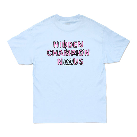 NOUS X HIDDEN CHAMPION - FACE Collaboration T-Shirt/Blue