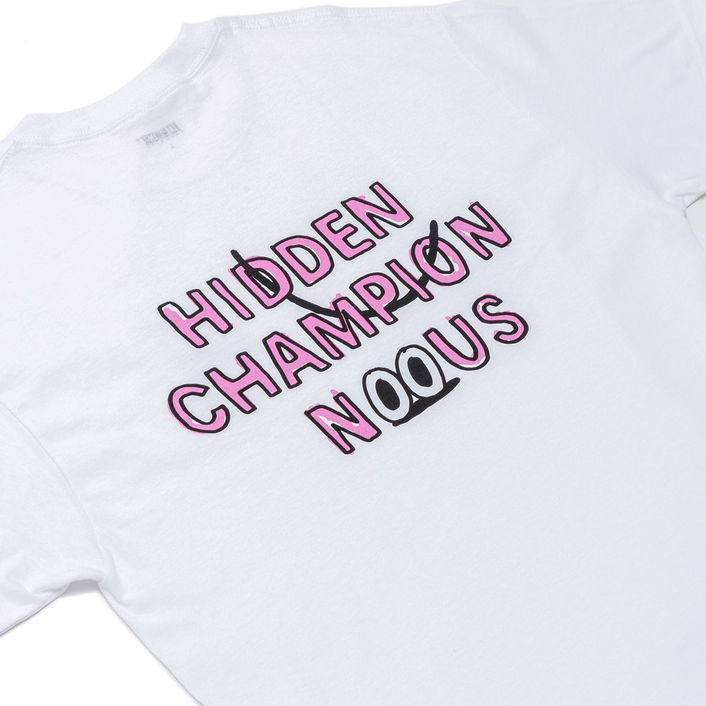 NOUS X HIDDEN CHAMPION - FACE Collaboration T-Shirt/White