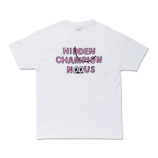 NOUS X HIDDEN CHAMPION - FACE Collaboration T-Shirt/White