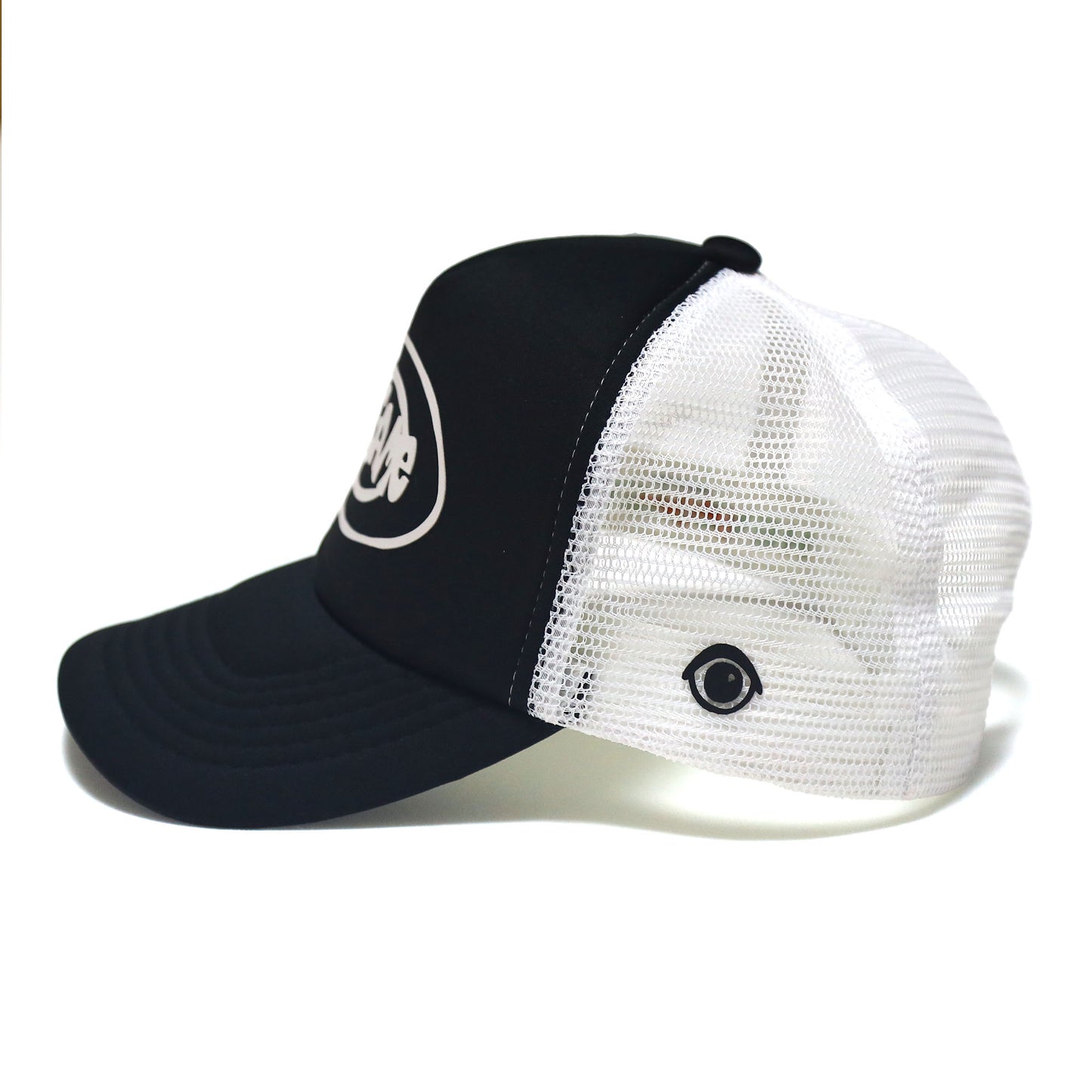 PEEP GAME - Poorboy Trucker Cap/Black-White