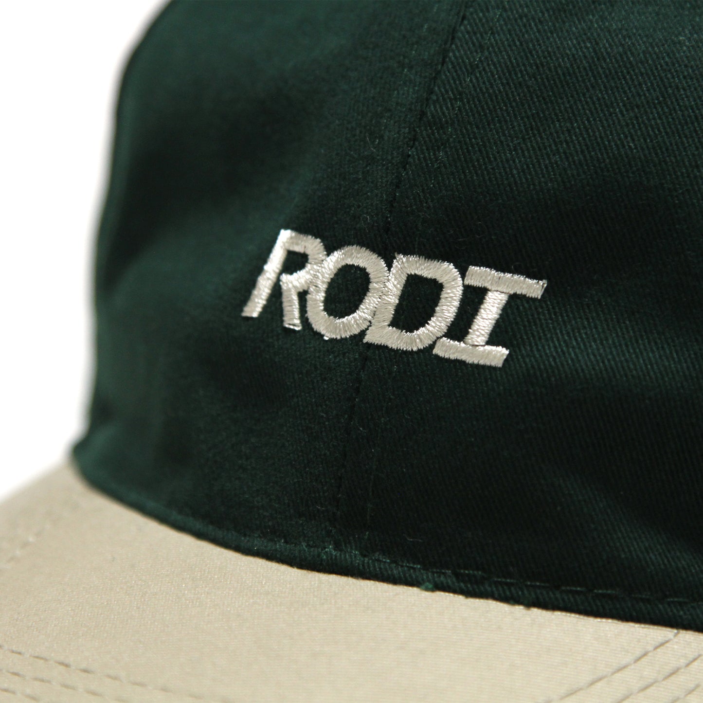 RODI - Basic Logo Low Profile Two Tone 6 Panel Cap/Green-Khaki