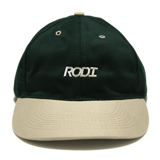 RODI - Basic Logo Low Profile Two Tone 6 Panel Cap/Green-Khaki