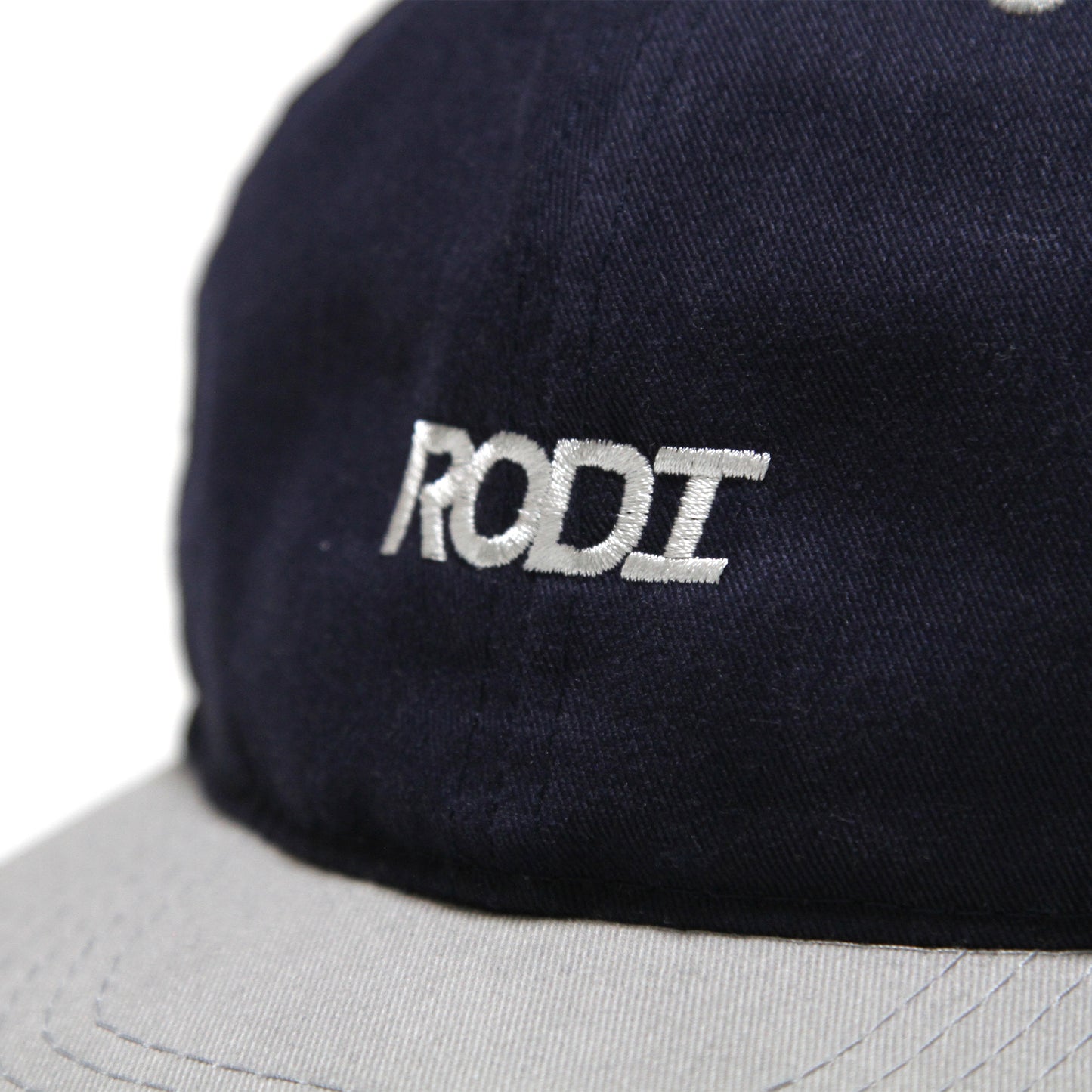 RODI - Basic Logo Low Profile Two Tone 6 Panel Cap/Navy-Grey