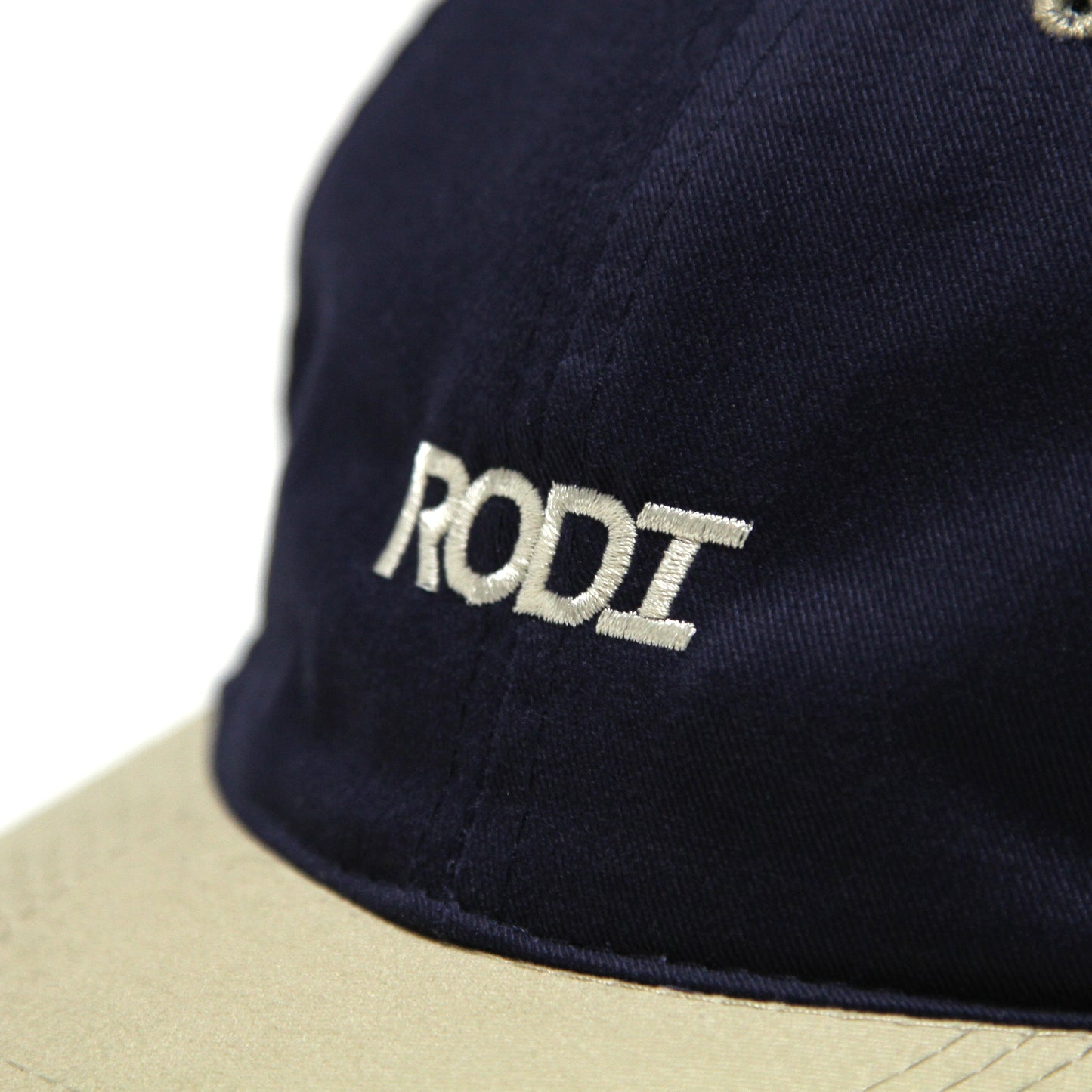 RODI - Basic Logo Low Profile Two Tone 6 Panel Cap/Navy-Khaki
