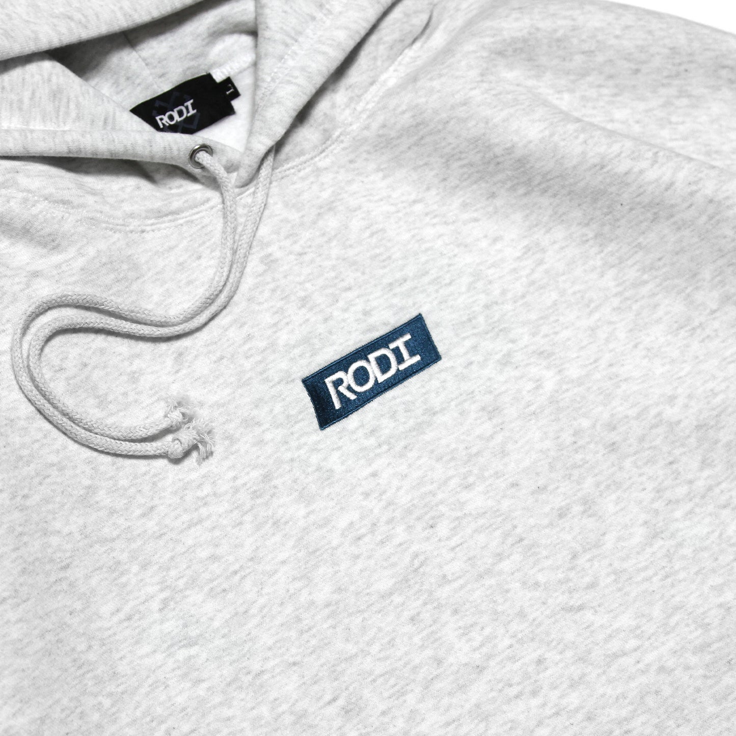 RODI - Slanted Box Logo Hoodie/Ash Grey