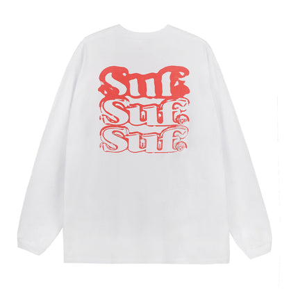 SUF - Spray Logo LS T-Shirt/White