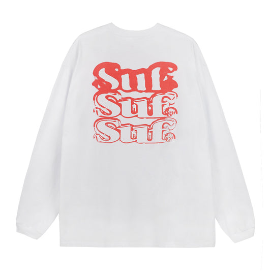 SUF - Spray Logo LS T-Shirt/White