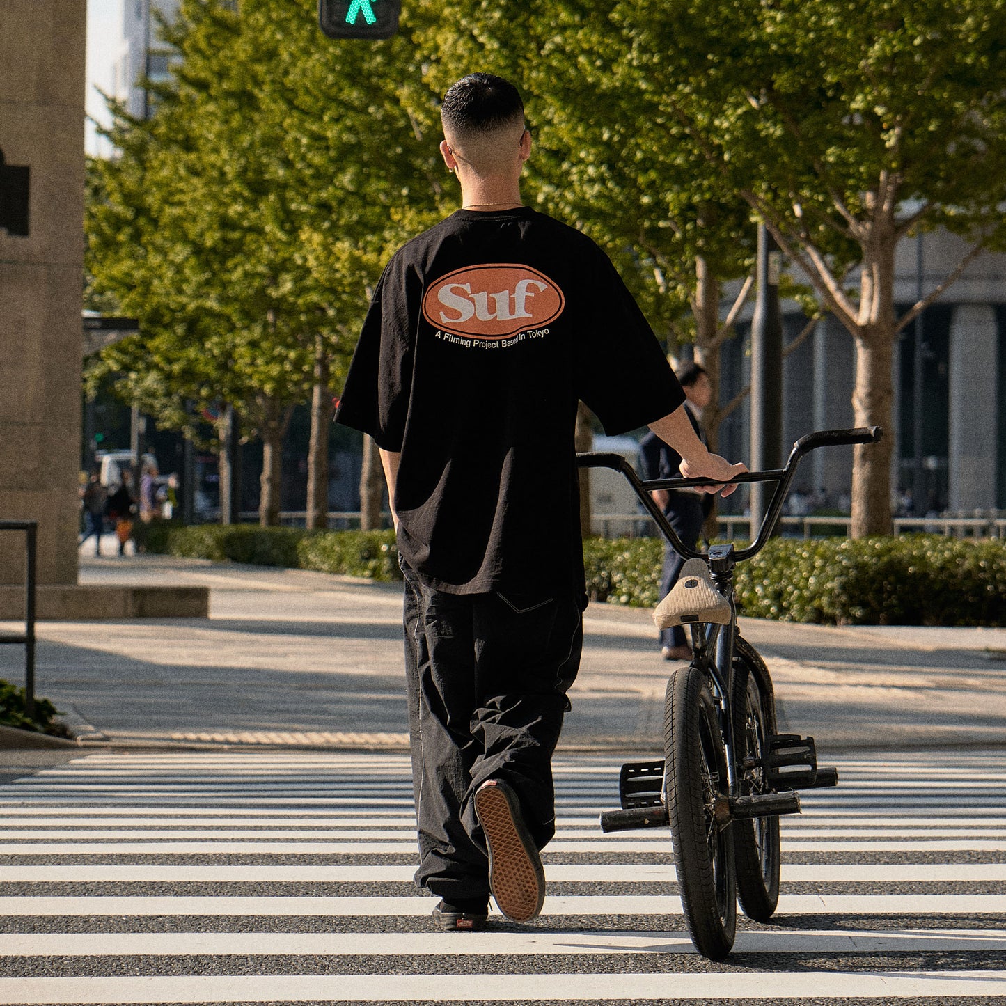 Suf - Oval Logo T-shirt/Black