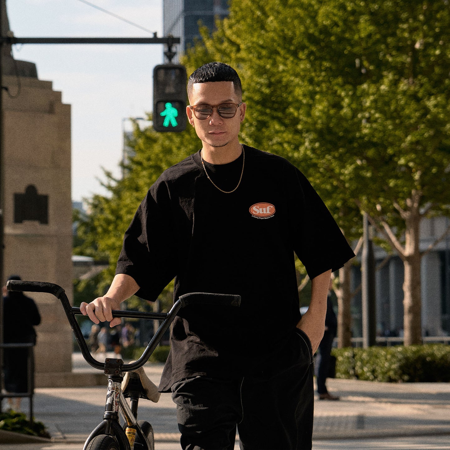 Suf - Oval Logo T-shirt/Black