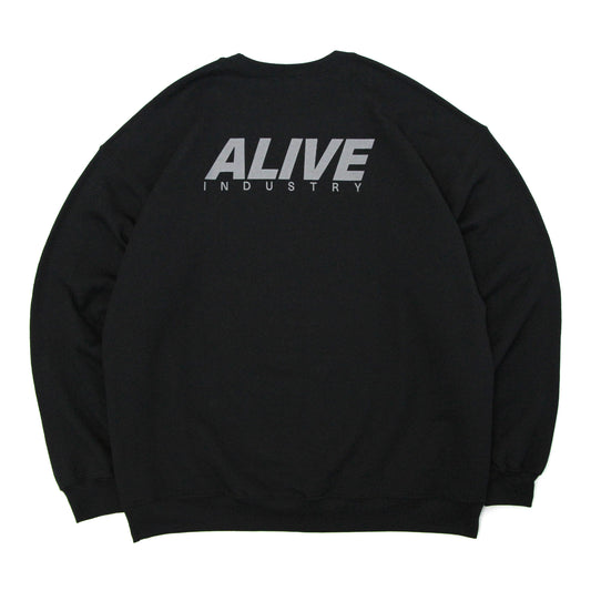 ALIVE INDUSTRY - 22 Logo Sweatshirt/Black