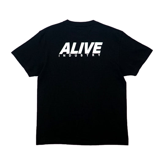 ALIVE INDUSTRY - 22 Logo T-Shirt/Black