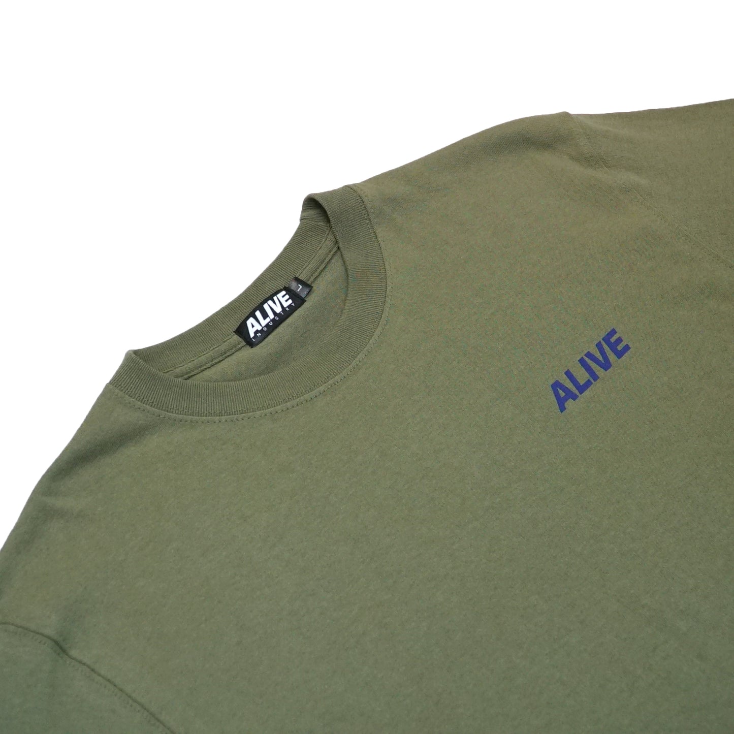 ALIVE INDUSTRY - 22 Logo T-Shirt/Olive