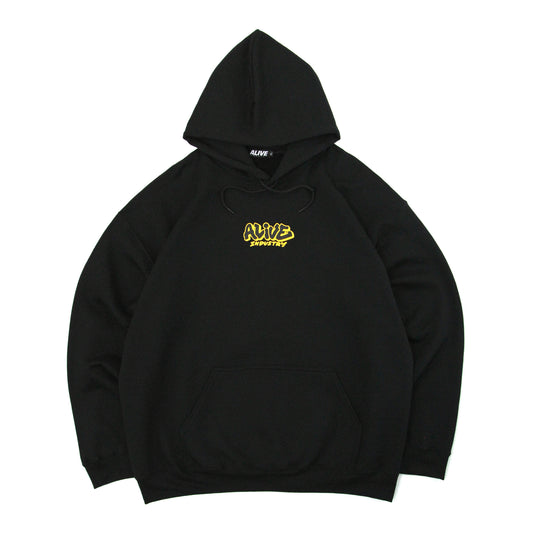 ALIVE INDUSTRY - Throw Up Hoodie/Black