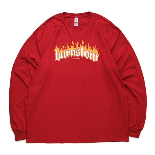 BURN SLOW  - Before Dishonor LS T-Shirt/Crimson
