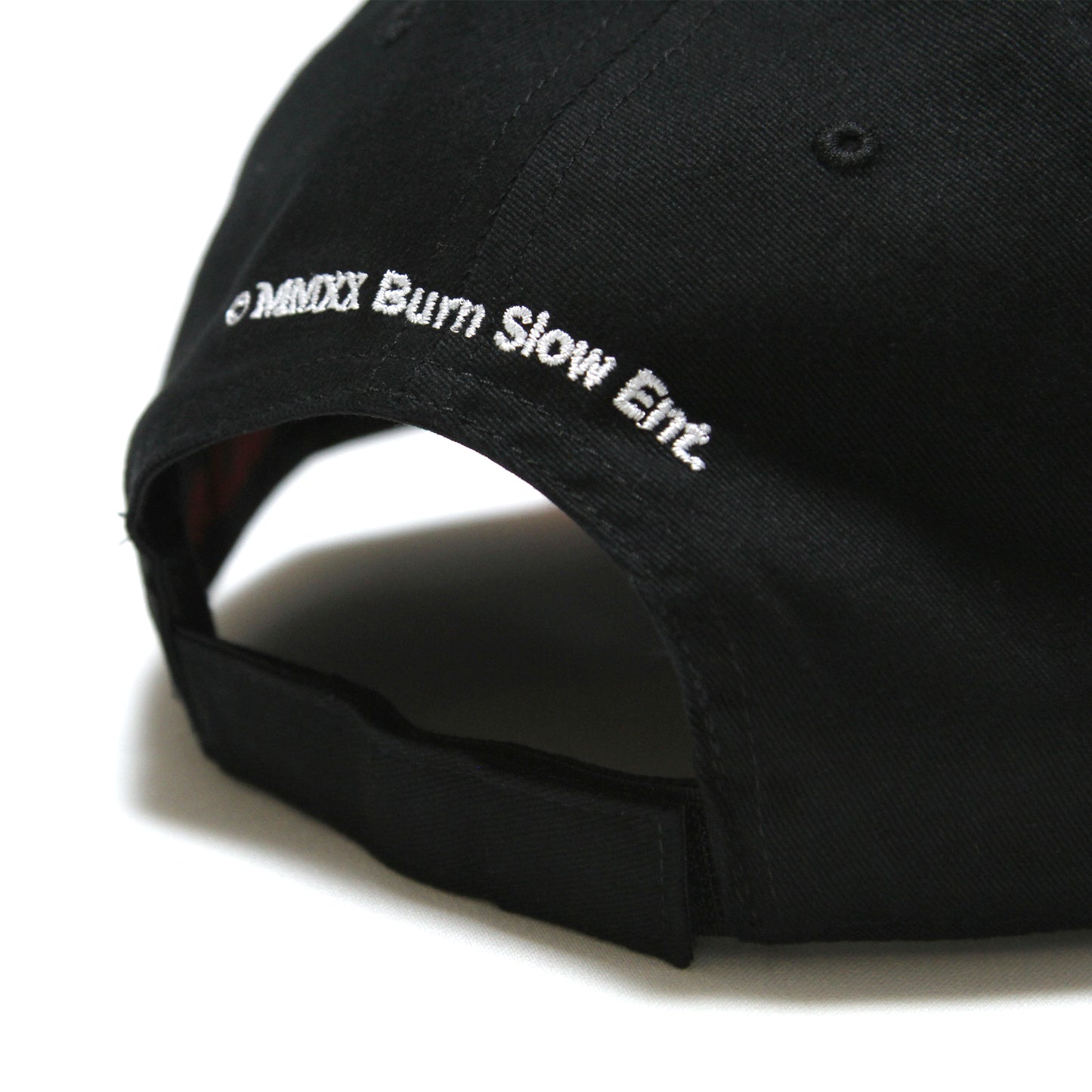 BURN SLOW - Brush Logo Cap/Black-Flames