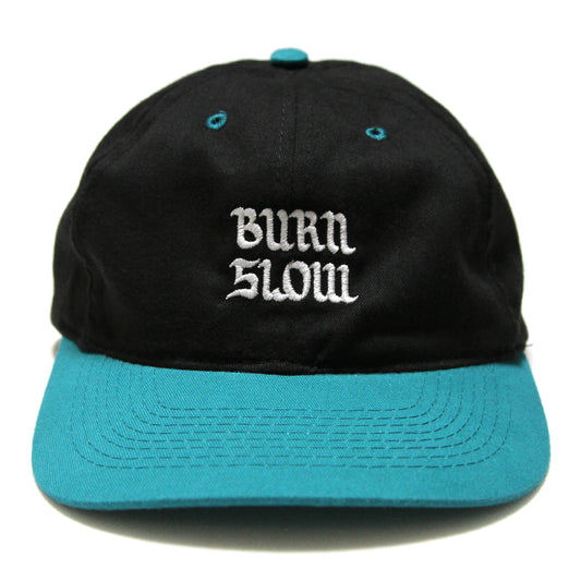 BURN SLOW - Brush Logo Cap/Black-Jade