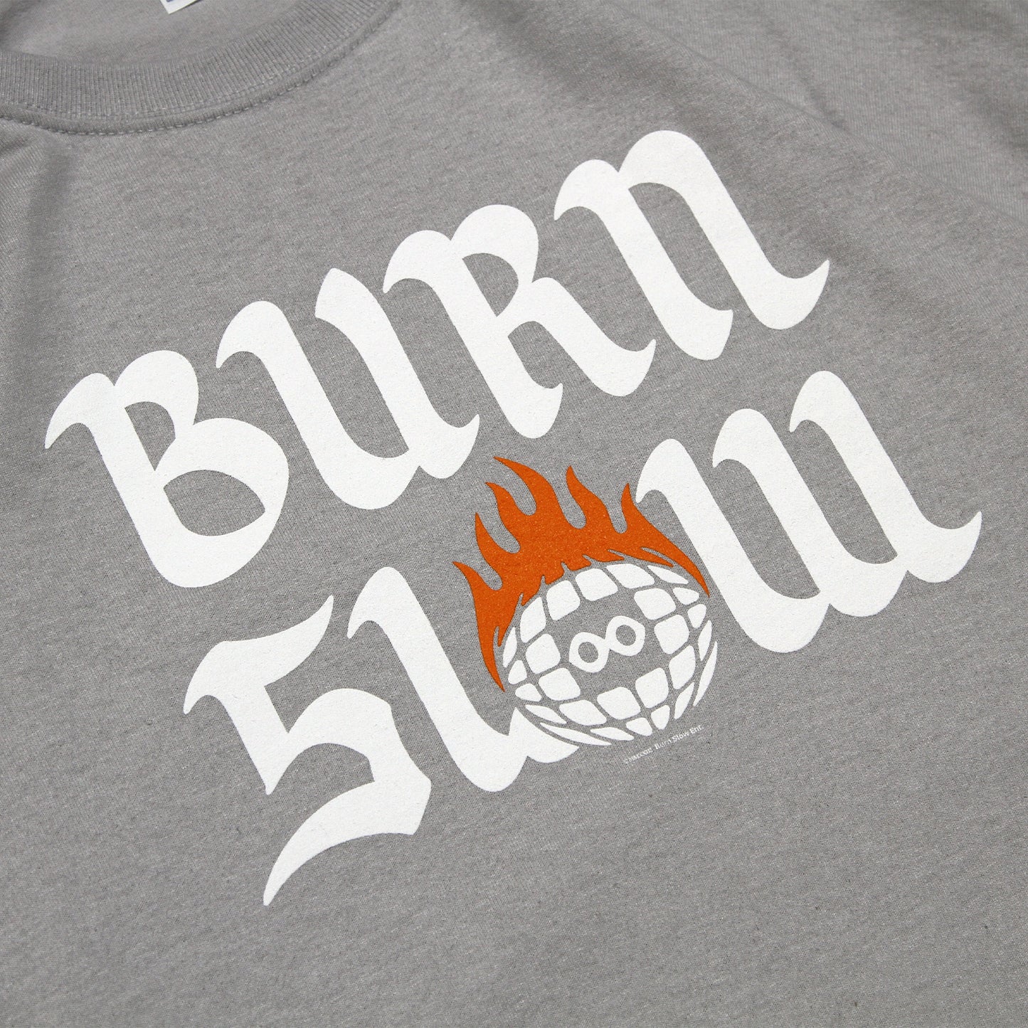 BURN SLOW - Combo Logo T-Shirt/Light Grey