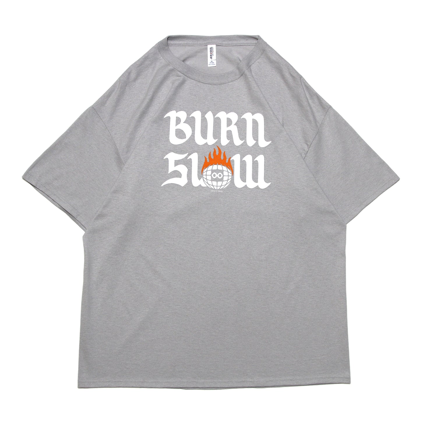 BURN SLOW - Combo Logo T-Shirt/Light Grey