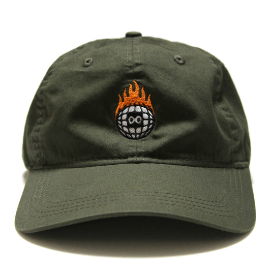 BURN SLOW - Globe Logo Cap/Pine