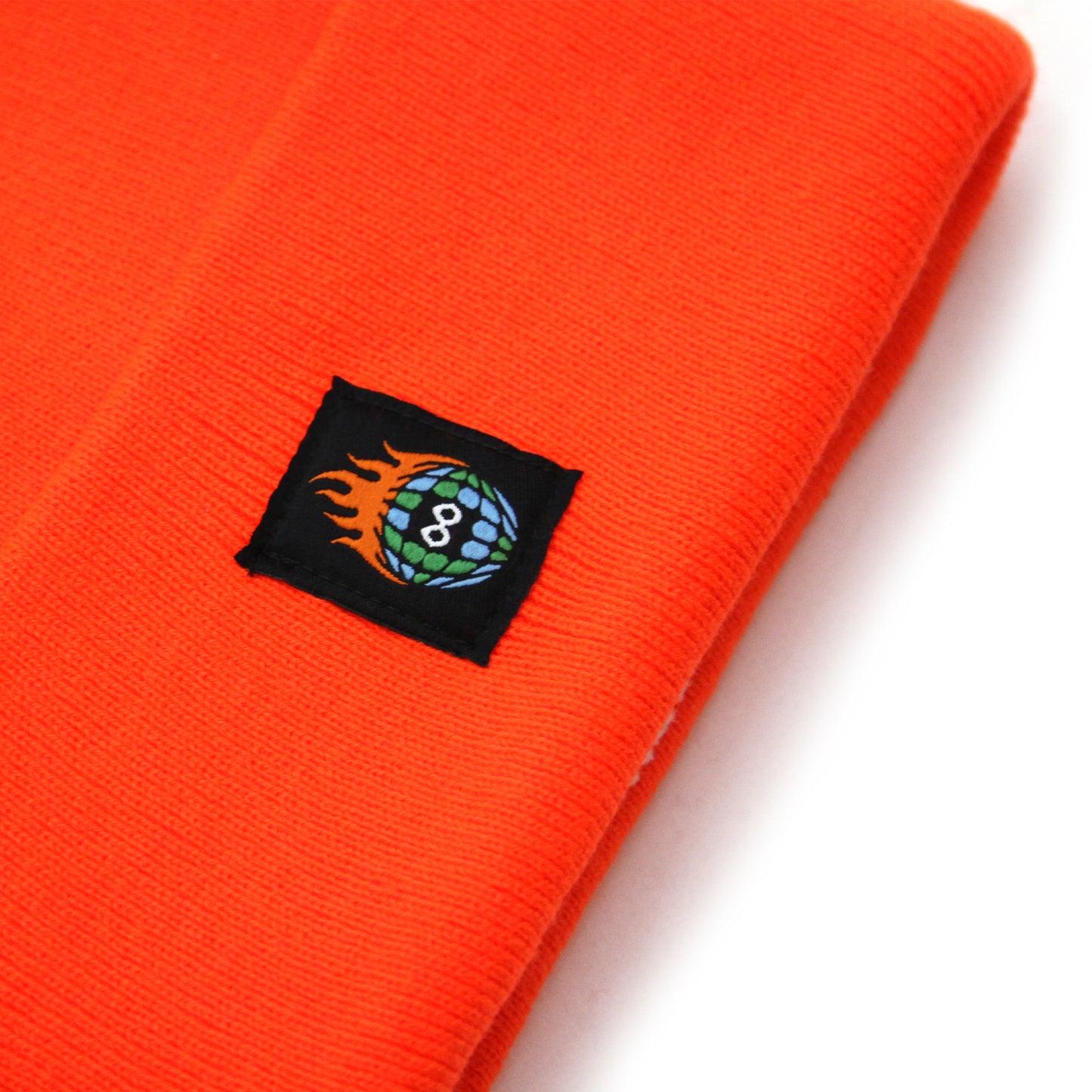 BURN SLOW - Globe Logo Insulated Beanie/Bright Orange