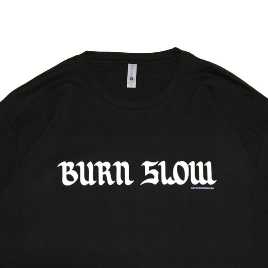 BURN SLOW - Long Logo T-Shirt/Black