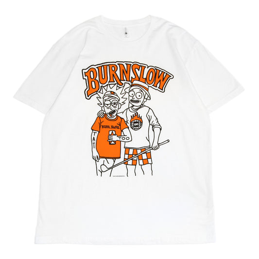 BURN SLOW - Slick & Sporty T-Shirt/White
