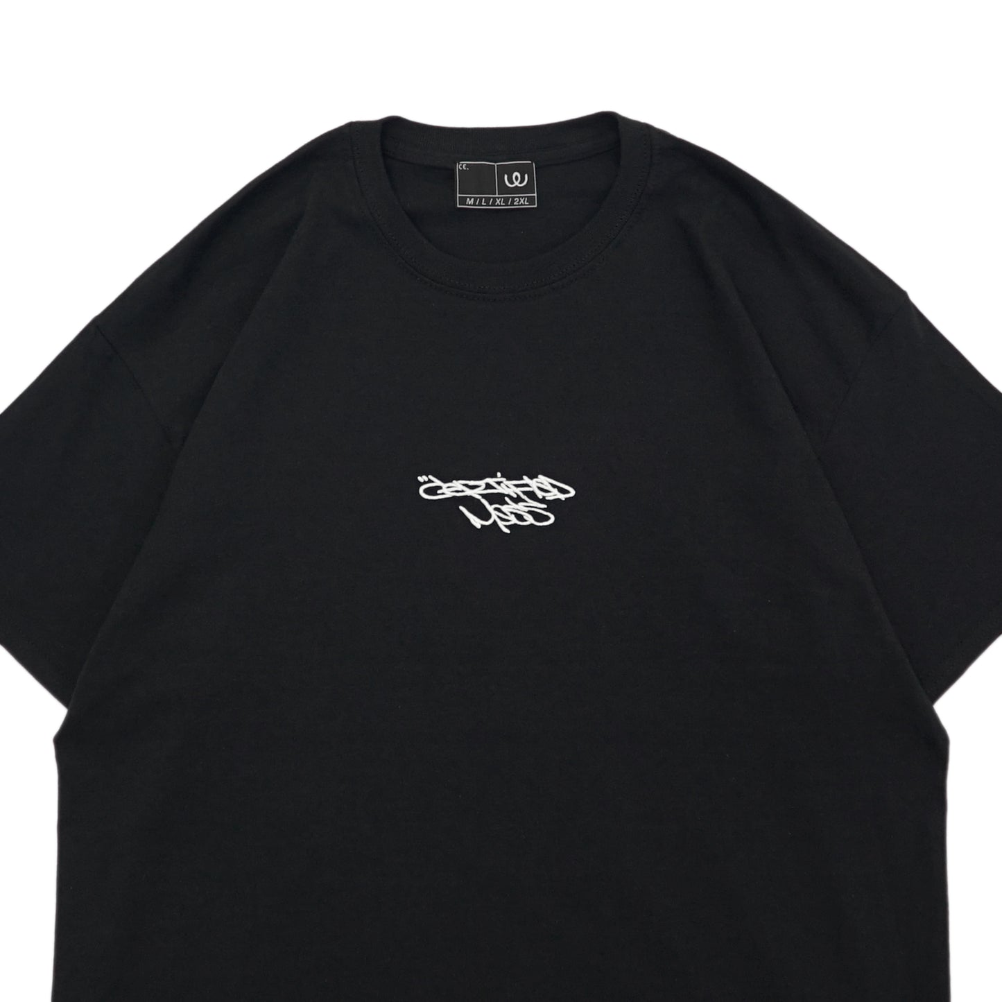 CE - Certified Mess Embroidered T-Shirt/Black