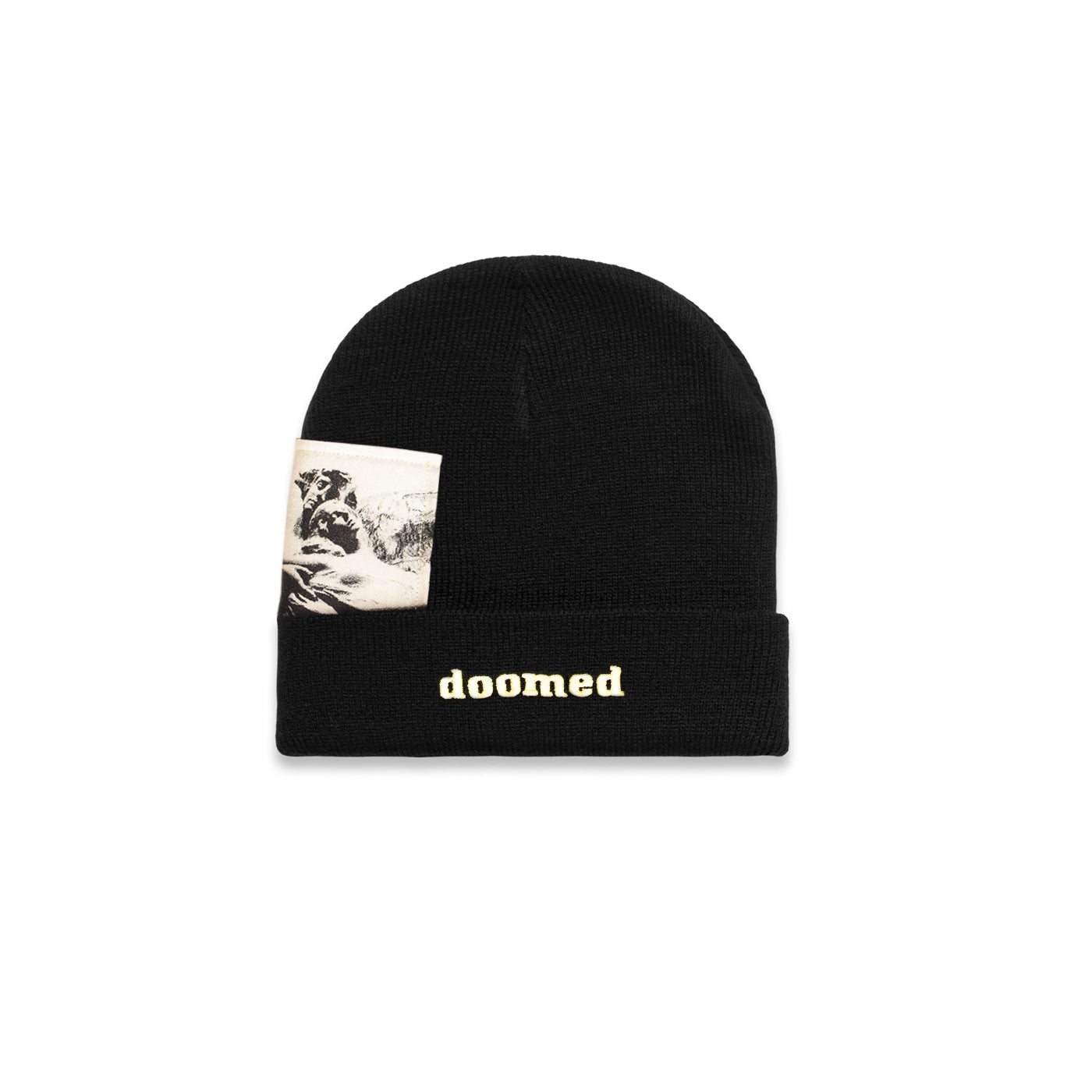 DOOMED - 雕像毛線帽/黑色