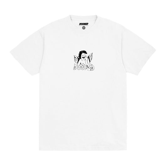 DOOMED - Wing T-Shirt/White