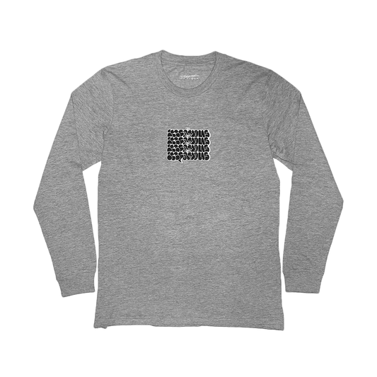 INFAMOUS - Tagging Logo LS T-Shirt/Grey