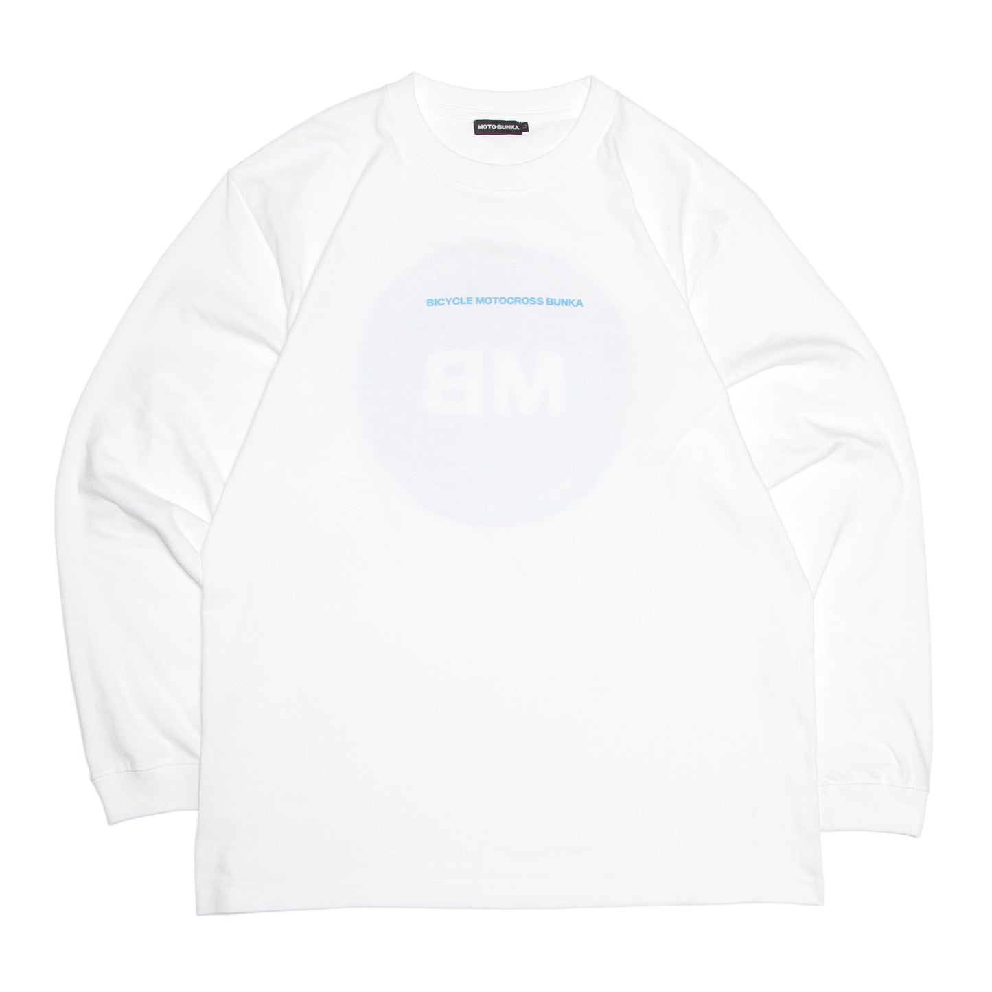 MOTO-BUNKA - 23 JBM Long Sleeve T-Shirt/White-Planet Blue