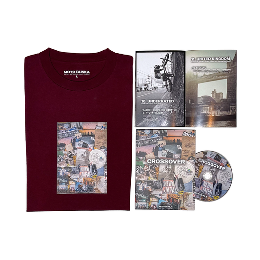 MOTO-BUNKA - CROSSOVER Limited T-Shirt/Burgundy + DVD