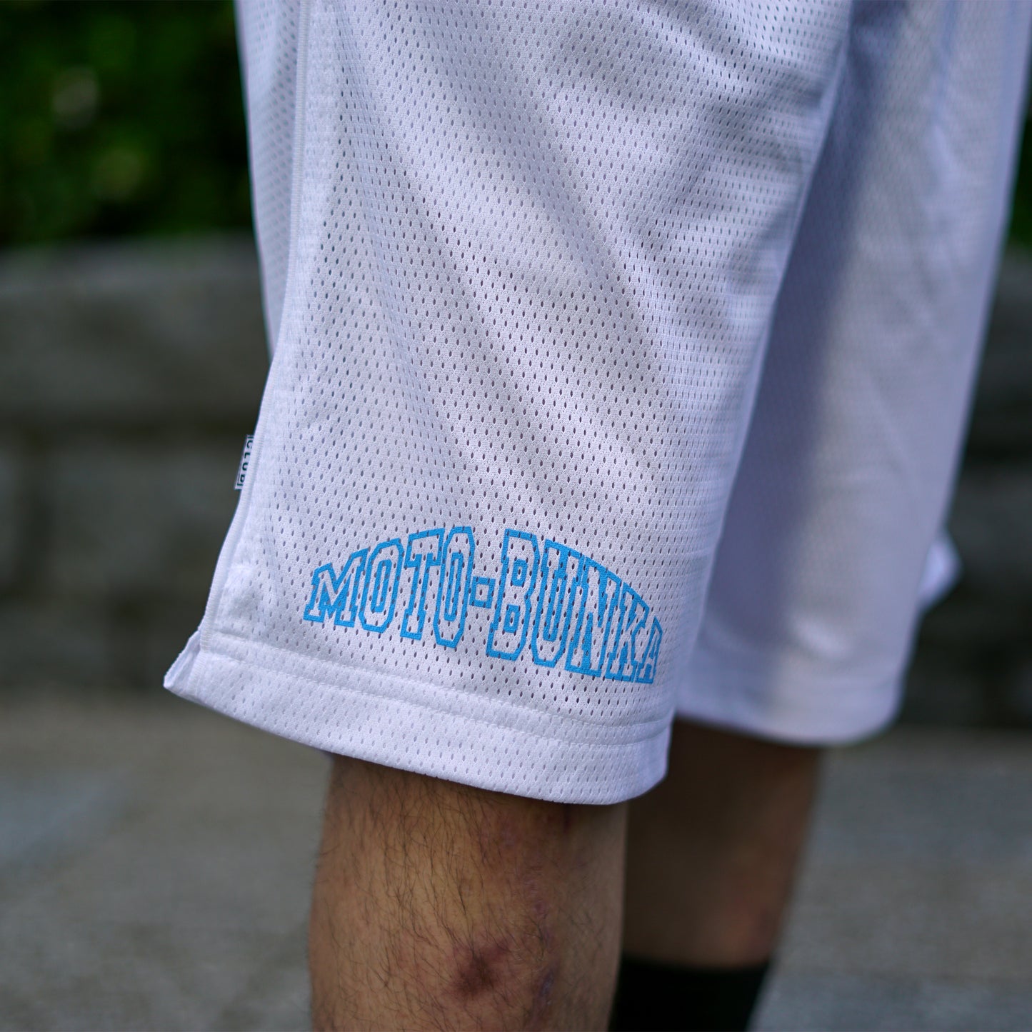 MOTO-BUNKA - MB 4130 Mesh Shorts/White