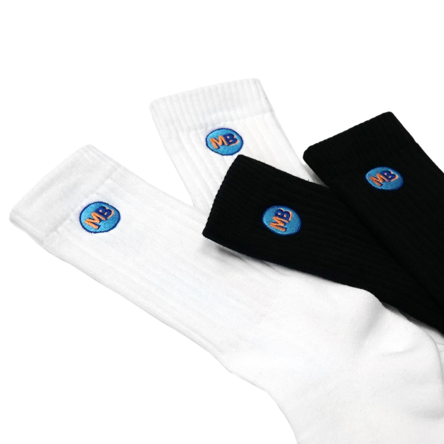 MOTO-BUNKA - MB Circle Logo Socks/White