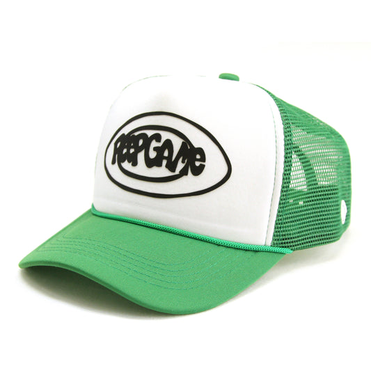 PEEP GAME - Oval Logo Mesh Cap/Green